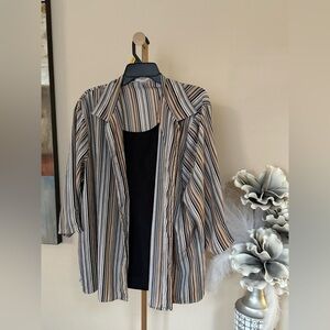 Notations Multicolor Striped Shirt